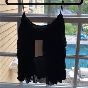 NEW WITH TAGS Zara black off the shoulder top